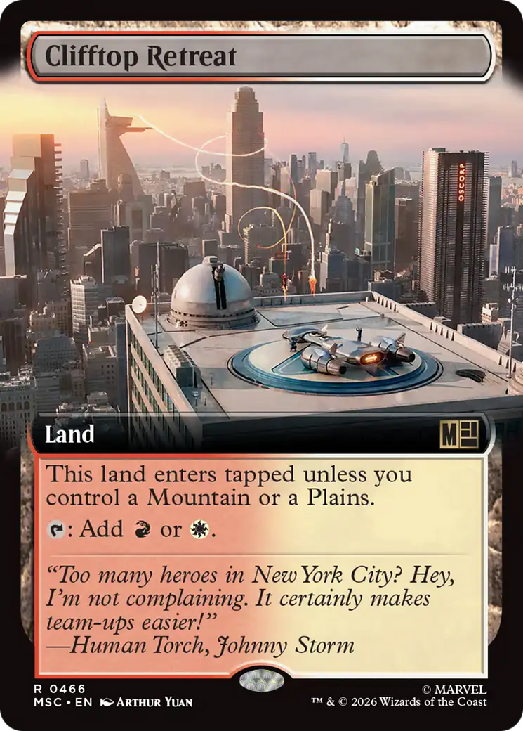 Clifftop Retreat (Extended Art) [Marvel Super Heroes Commander] | Black Swamp Games