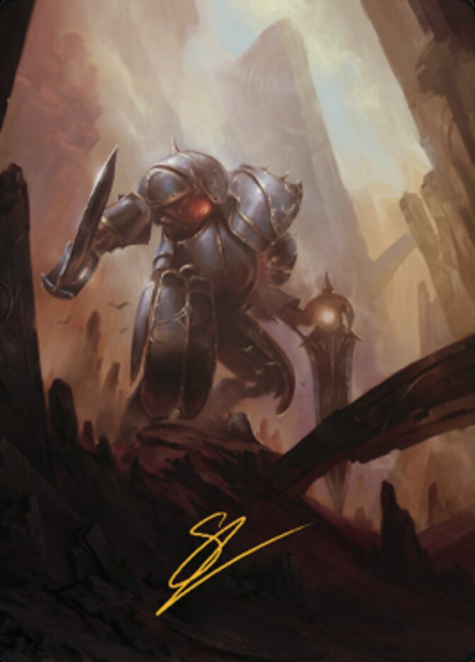 Mountain Art Card (Gold-Stamped Signature) [The Brothers' War Art Series] | Black Swamp Games