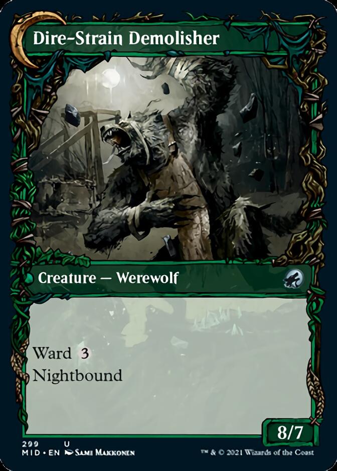 Burly Breaker // Dire-Strain Demolisher (Showcase Equinox) [Innistrad: Midnight Hunt] | Black Swamp Games