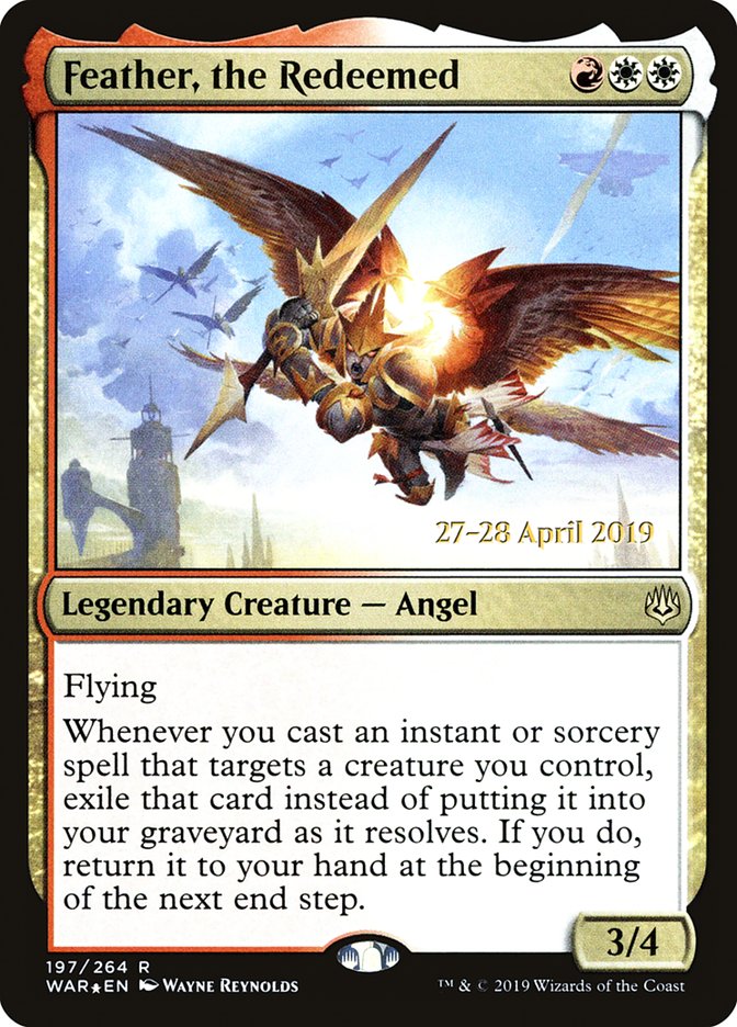 Feather, the Redeemed [War of the Spark Prerelease Promos] | Black Swamp Games