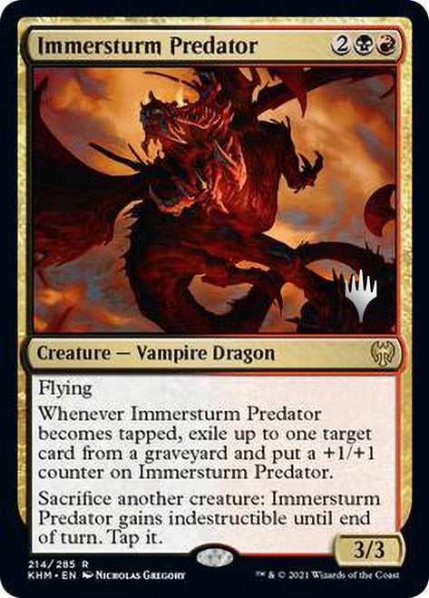 Immersturm Predator (Promo Pack) [Kaldheim Promos] | Black Swamp Games