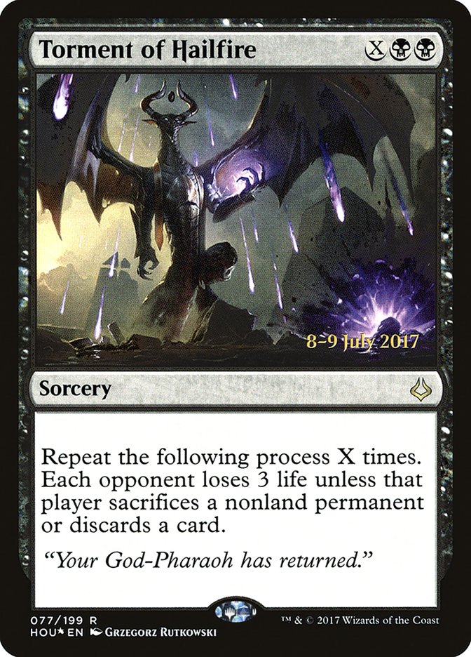 Torment of Hailfire [Hour of Devastation Prerelease Promos] | Black Swamp Games