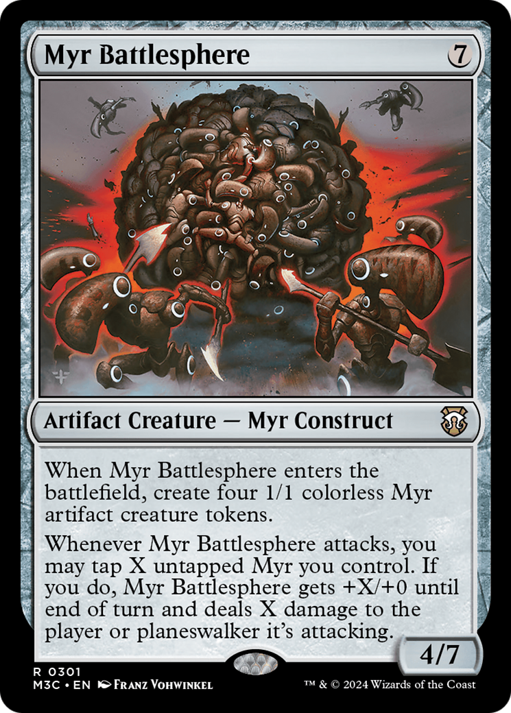 Myr Battlesphere (Ripple Foil) [Modern Horizons 3 Commander] | Black Swamp Games