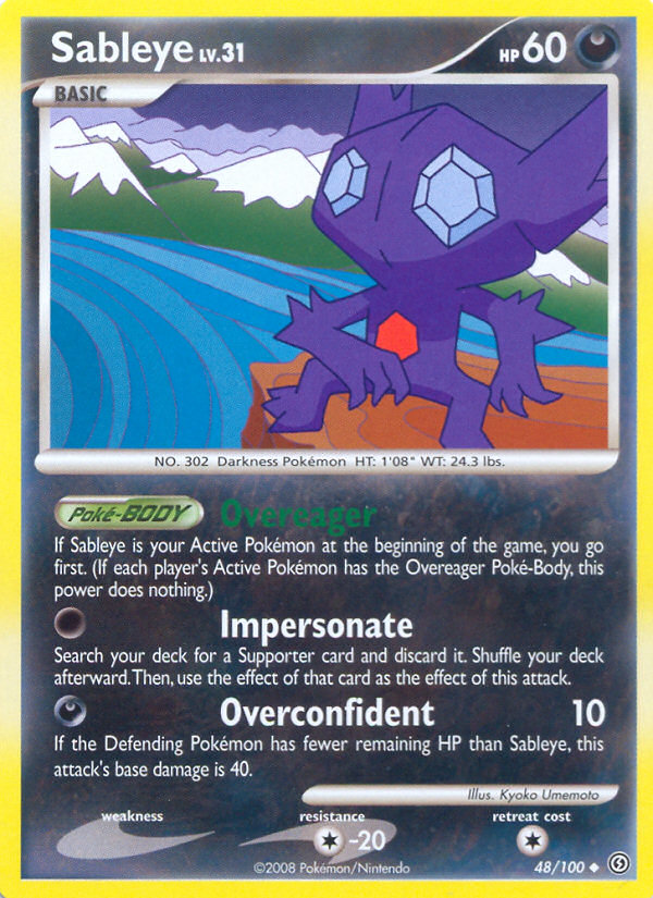 Sableye (48/100) [Diamond & Pearl: Stormfront] | Black Swamp Games