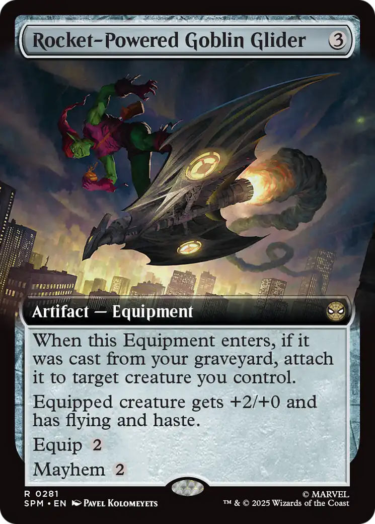 Rocket-Powered Goblin Glider (Extended Art) [Marvel's Spider-Man] | Black Swamp Games