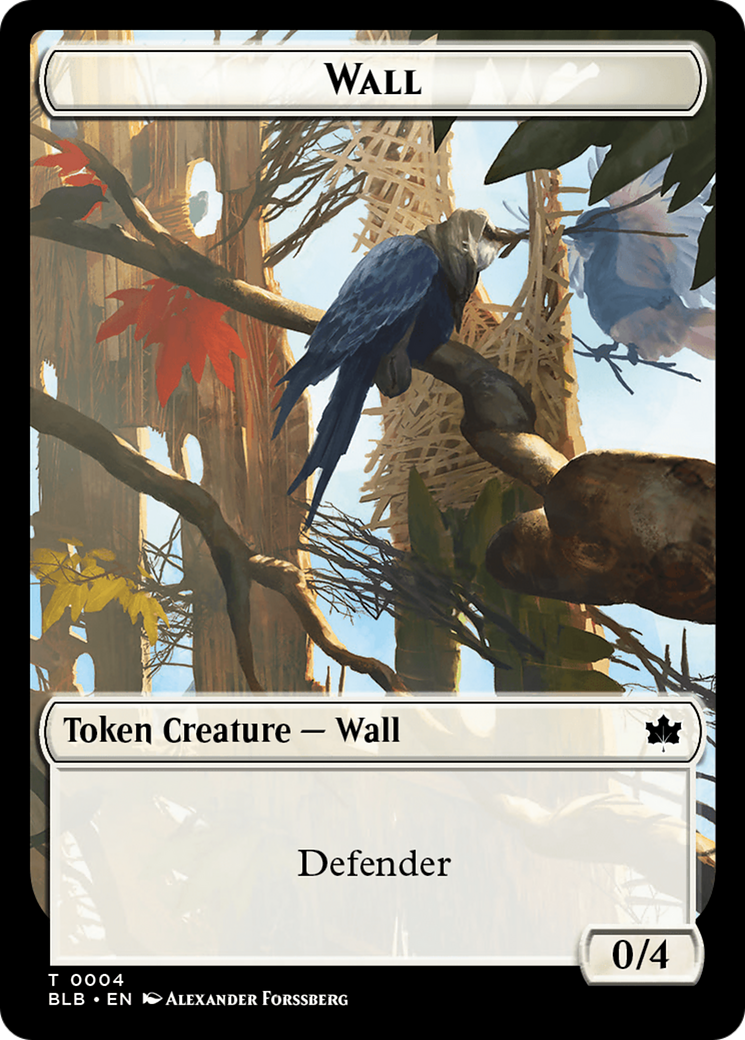 Wall Token [Bloomburrow Tokens] | Black Swamp Games