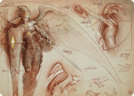 Platinum Angel Art Card [The Brothers' War Art Series] | Black Swamp Games