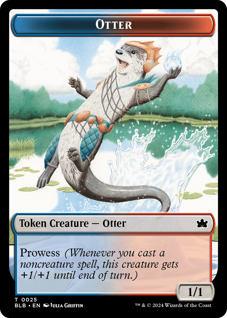 Otter // Copy Double-Sided Token [Bloomburrow Tokens] | Black Swamp Games