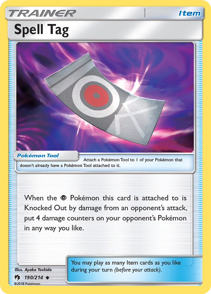 Spell Tag (190/214) [Sun & Moon: Lost Thunder] | Black Swamp Games