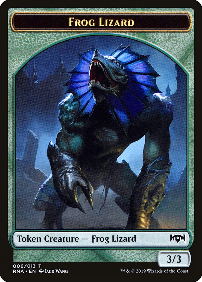 Frog Lizard Token [Ravnica Allegiance Tokens] | Black Swamp Games