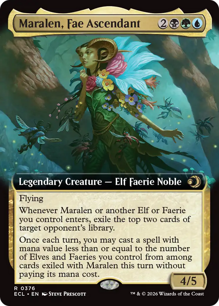 Maralen, Fae Ascendant (Extended Art) [Lorwyn Eclipsed] | Black Swamp Games