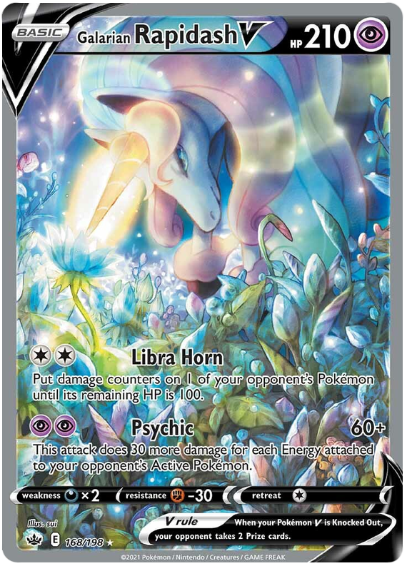Galarian Rapidash V (168/198) [Sword & Shield: Chilling Reign] | Black Swamp Games