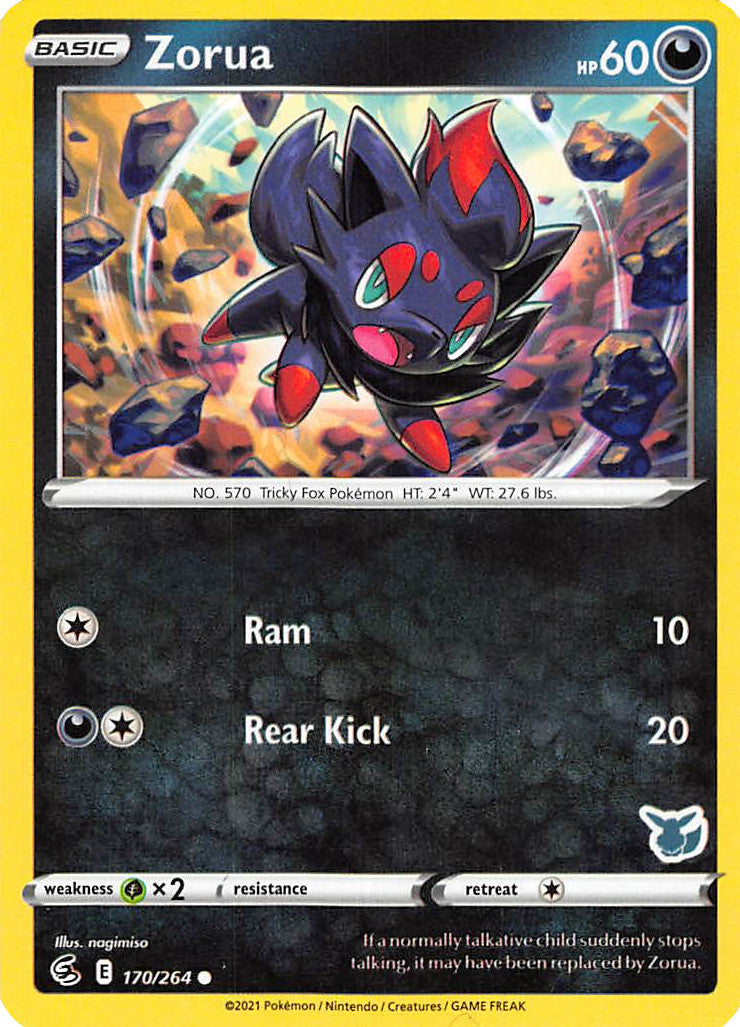Zorua (170/264) (Eevee Deck) [Battle Academy 2022] | Black Swamp Games