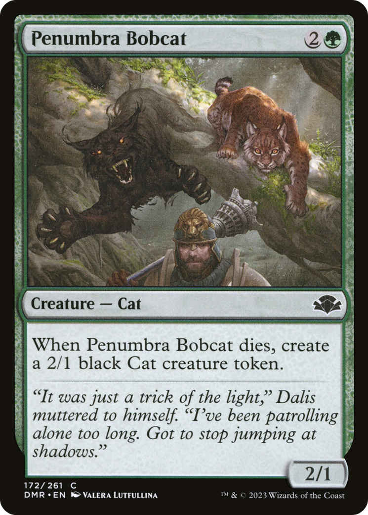 Penumbra Bobcat [Dominaria Remastered] | Black Swamp Games