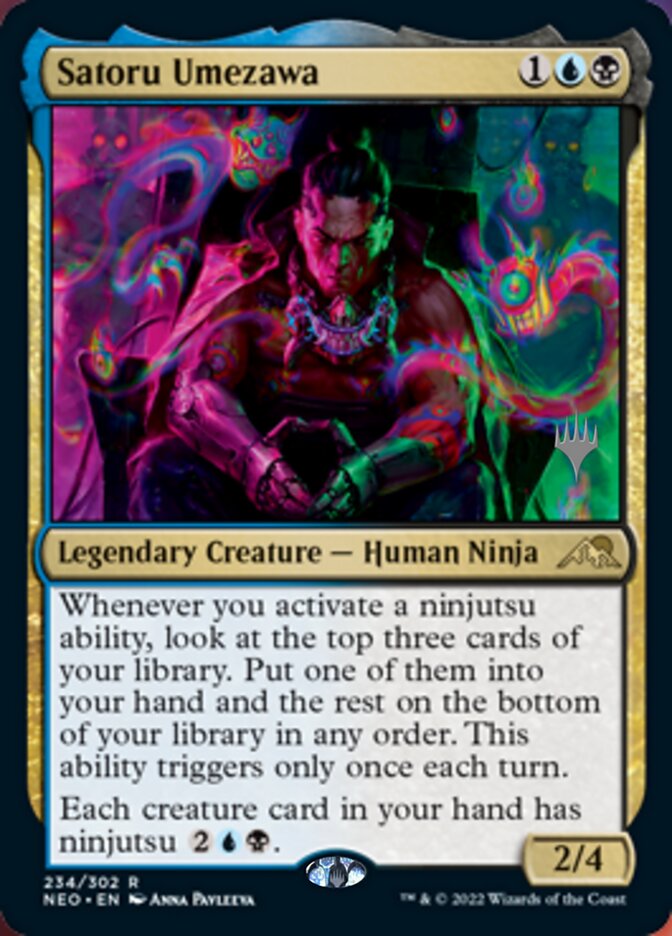 Satoru Umezawa (Promo Pack) [Kamigawa: Neon Dynasty Promos] | Black Swamp Games