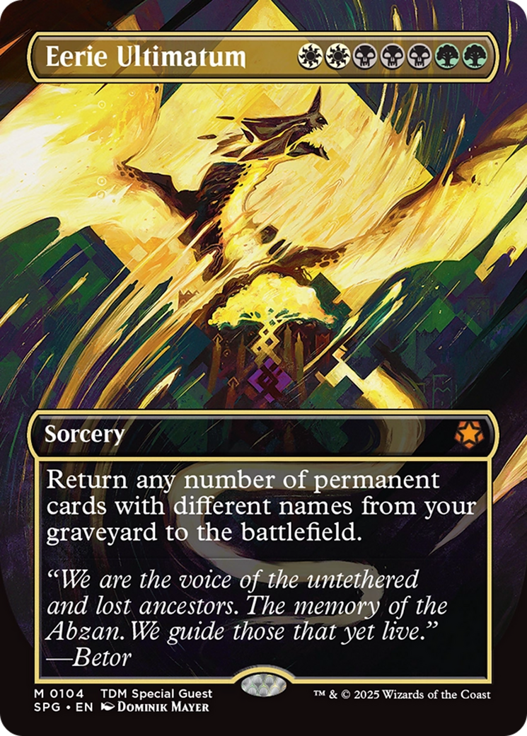 Eerie Ultimatum (Borderless) [Tarkir: Dragonstorm Special Guests] | Black Swamp Games