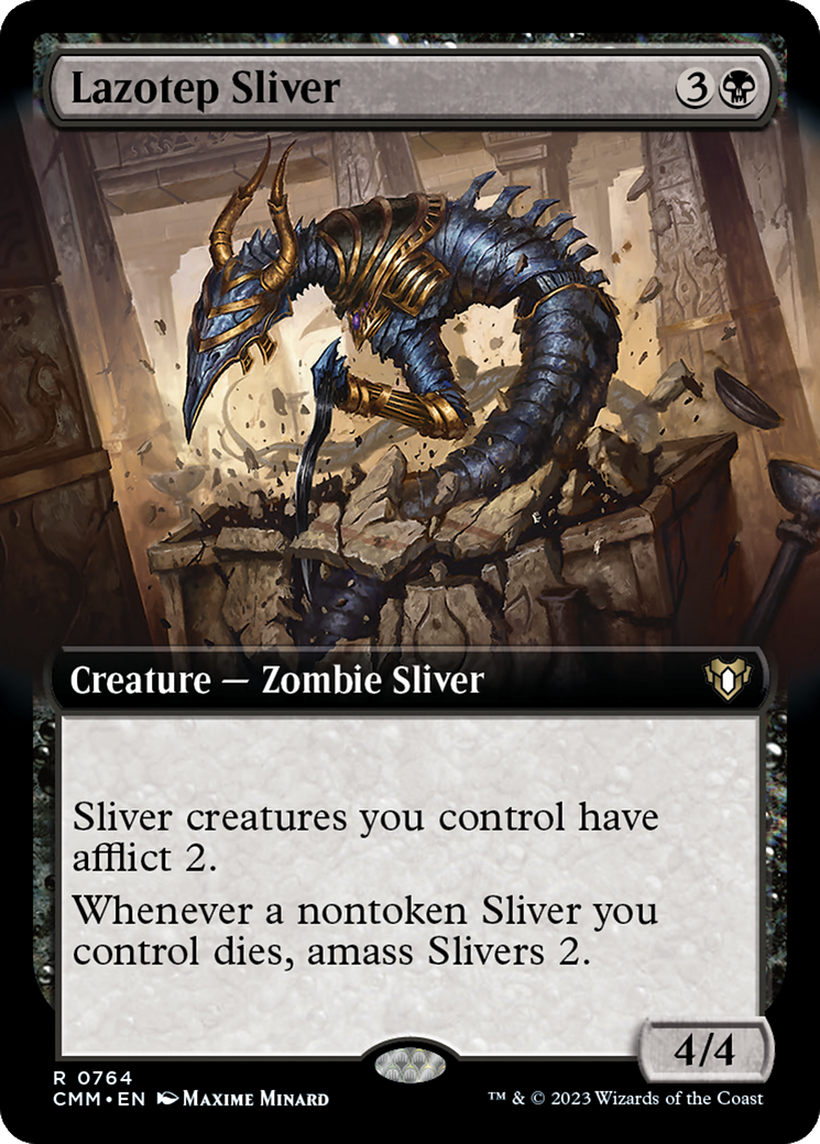 Lazotep Sliver (Extended Art) [Commander Masters] | Black Swamp Games