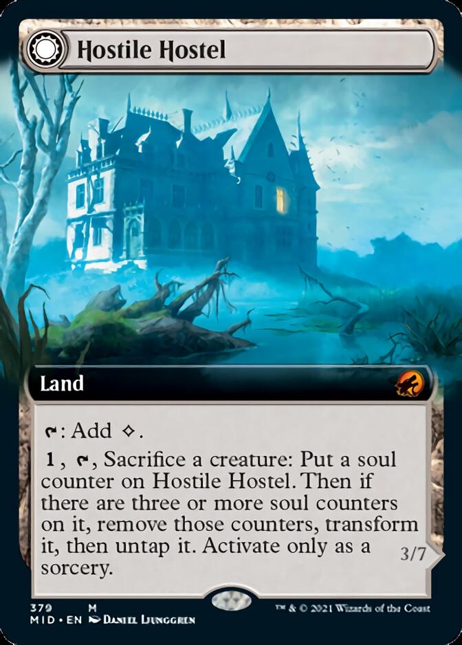 Hostile Hostel // Creeping Inn (Extended Art) [Innistrad: Midnight Hunt] | Black Swamp Games