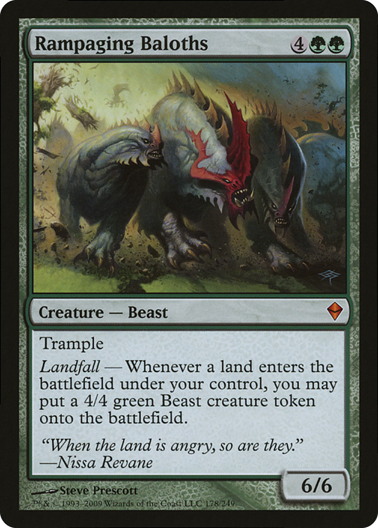 Rampaging Baloths (Zendikar) (Oversized) [Oversize Cards] | Black Swamp Games