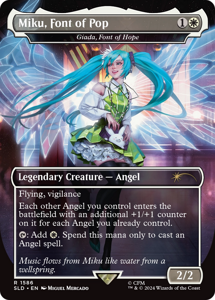 Miku, Font of Pop - Giada, Font of Hope (Rainbow Foil) [Secret Lair Drop Series] | Black Swamp Games