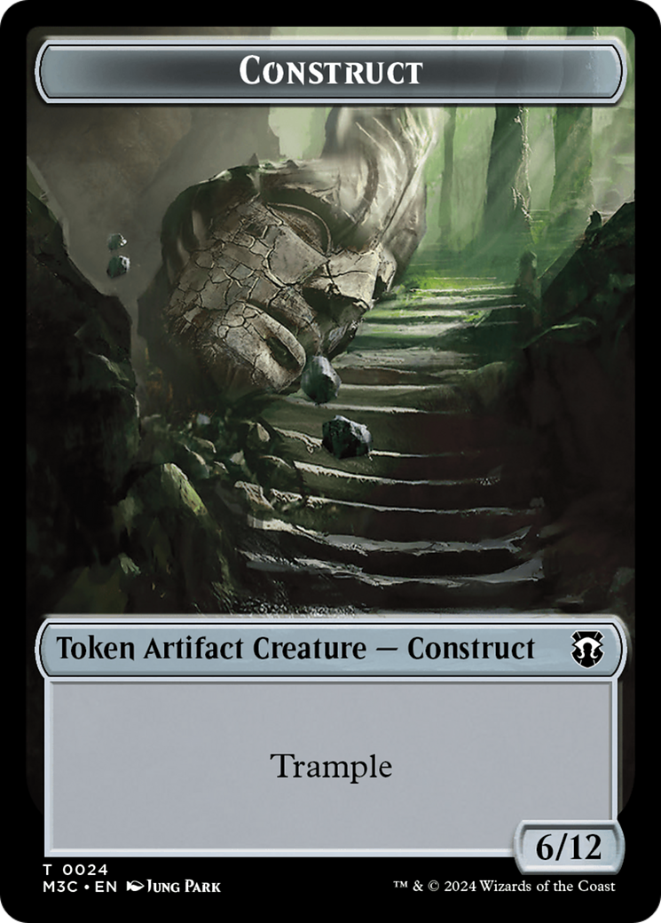 Construct // Myr Double-Sided Token [Modern Horizons 3 Commander Tokens] | Black Swamp Games