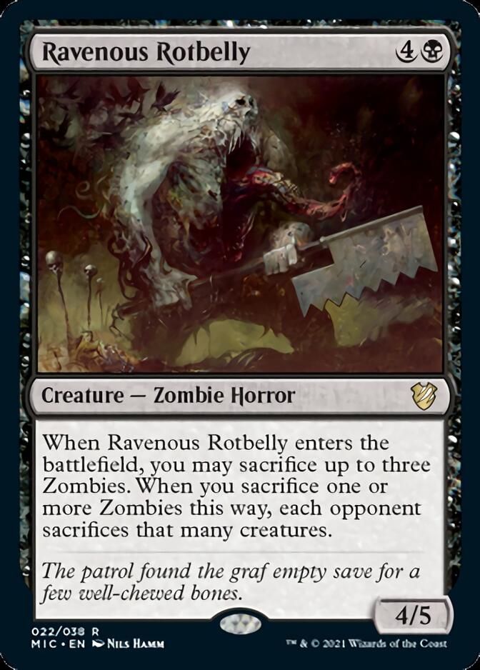 Ravenous Rotbelly [Innistrad: Midnight Hunt Commander] | Black Swamp Games