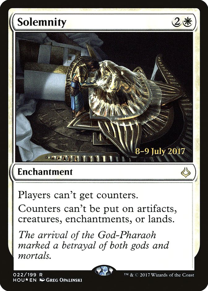 Solemnity [Hour of Devastation Prerelease Promos] | Black Swamp Games