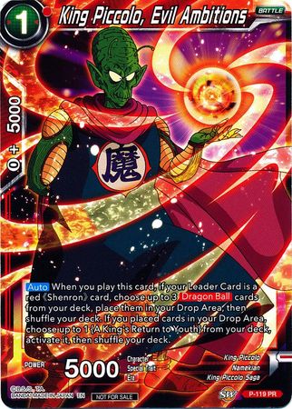 King Piccolo, Evil Ambitions (Power Booster) (P-119) [Promotion Cards] | Black Swamp Games