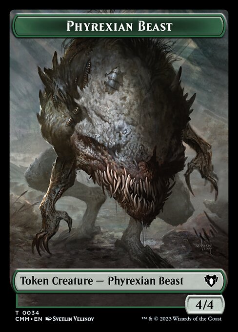 Eldrazi Scion // Phyrexian Beast Double-Sided Token [Commander Masters Tokens] | Black Swamp Games