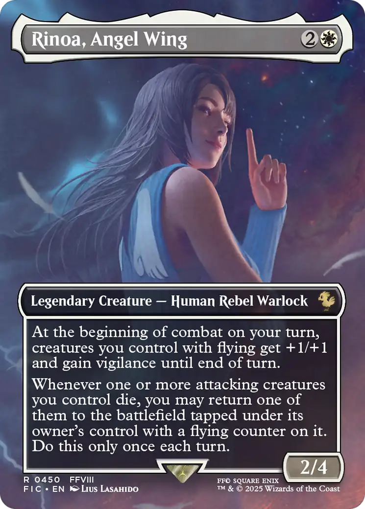 Rinoa, Angel Wing (Borderless) [FINAL FANTASY Commander] | Black Swamp Games