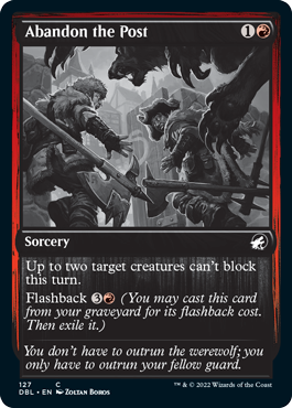 Abandon the Post [Innistrad: Double Feature] | Black Swamp Games