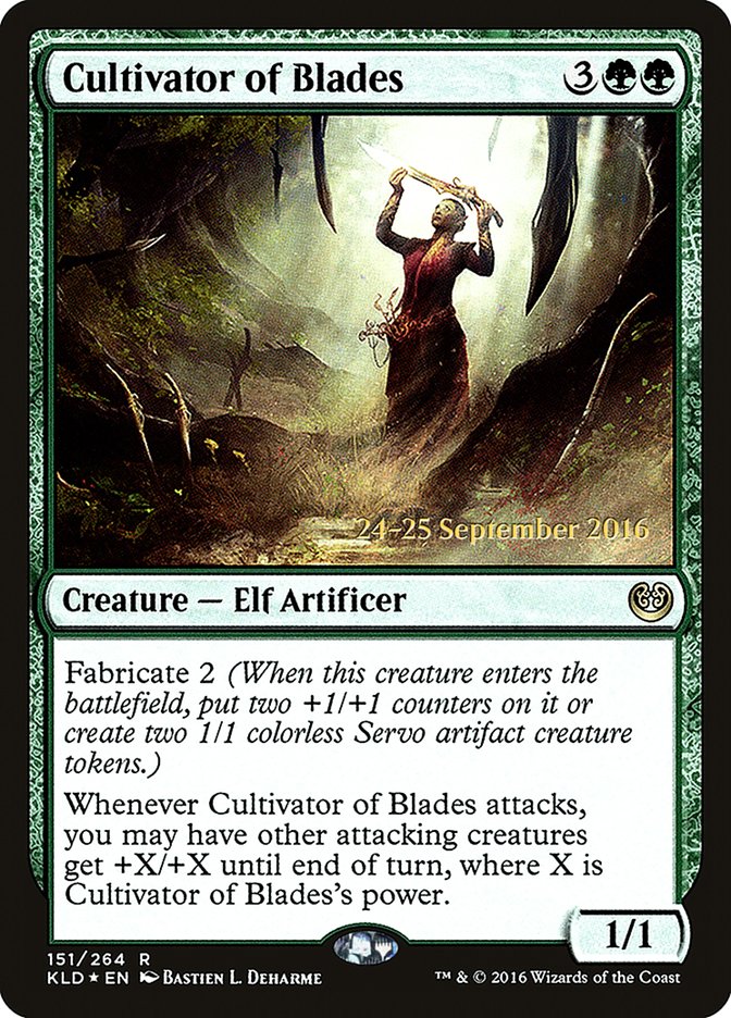 Cultivator of Blades [Kaladesh Prerelease Promos] | Black Swamp Games