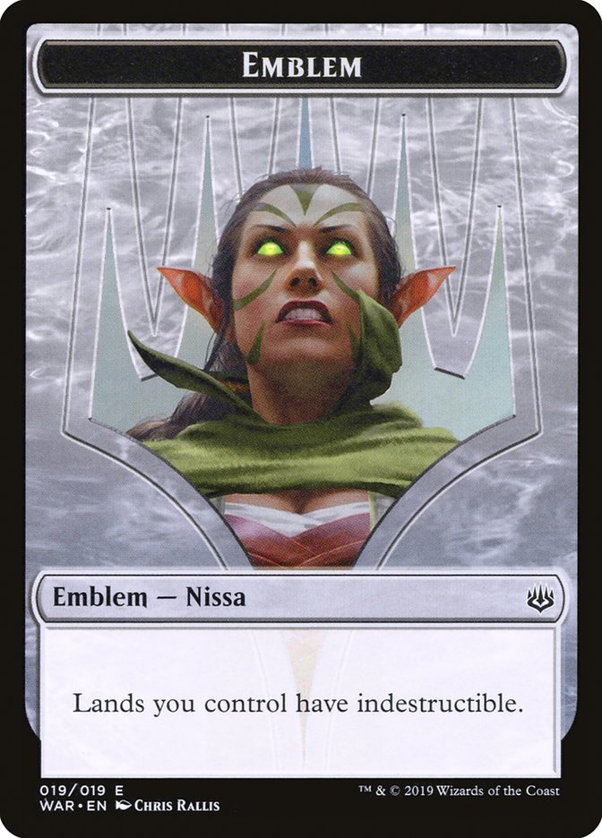 Nissa, Who Shakes the World Emblem [War of the Spark Tokens] | Black Swamp Games