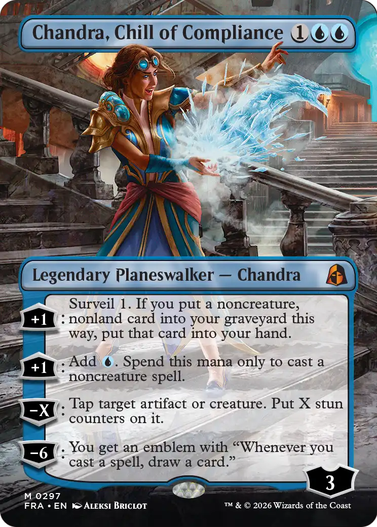 Chandra, Chill of Compliance (Borderless) [Reality Fracture] | Black Swamp Games