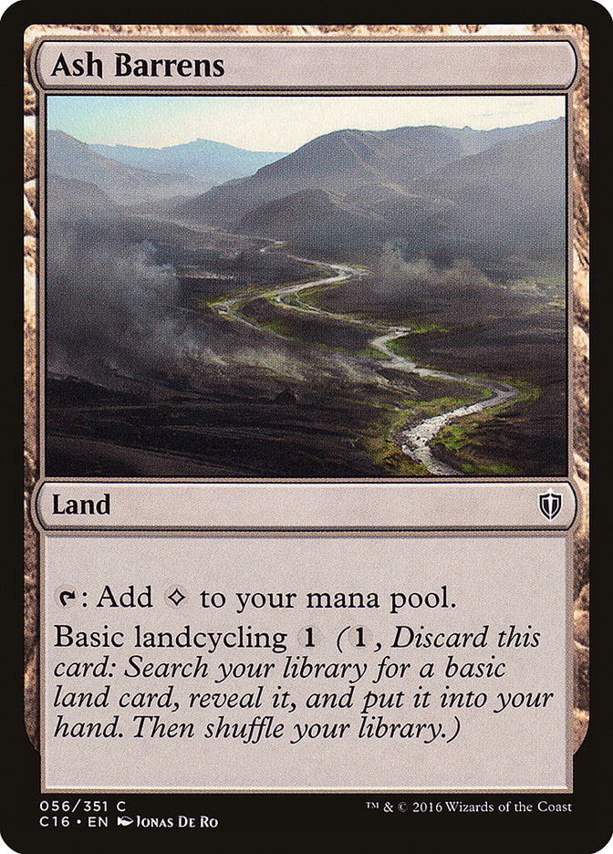 Ash Barrens [Commander 2016] | Black Swamp Games