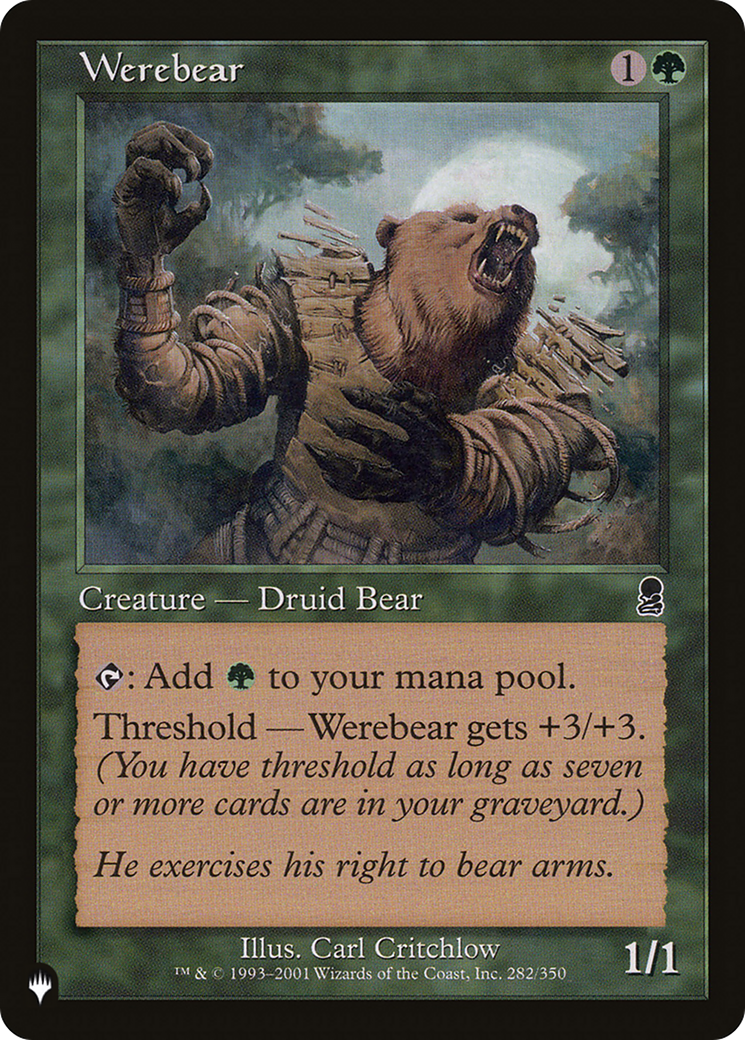 Werebear [The List] | Black Swamp Games