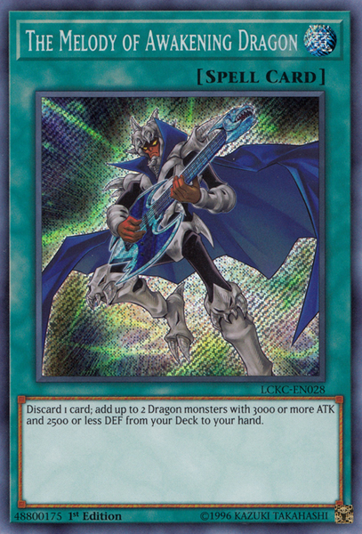 The Melody of Awakening Dragon [LCKC-EN028] Secret Rare | Black Swamp Games