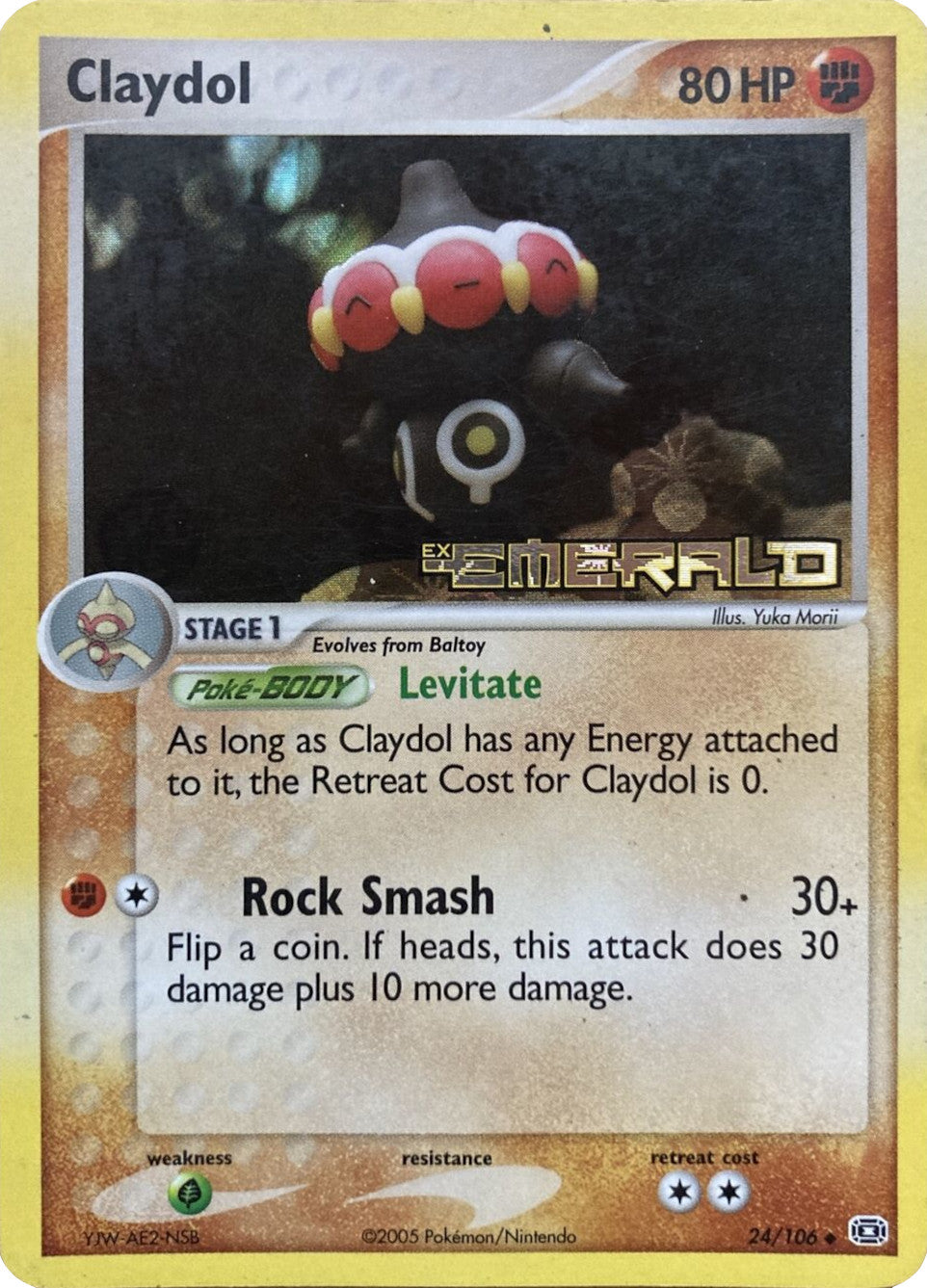 Claydol (24/106) (Stamped) [EX: Emerald] | Black Swamp Games
