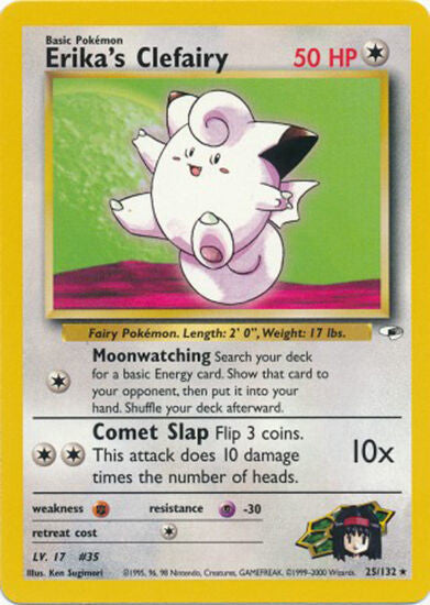 Erika's Clefairy (25/132) [Gym Heroes Unlimited] | Black Swamp Games