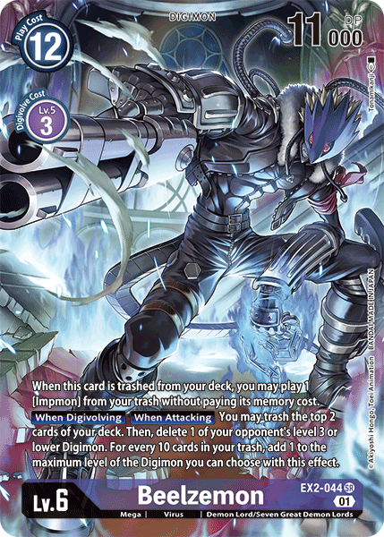 Beelzemon [EX2-044] (Alternate Art) [Digital Hazard] | Black Swamp Games