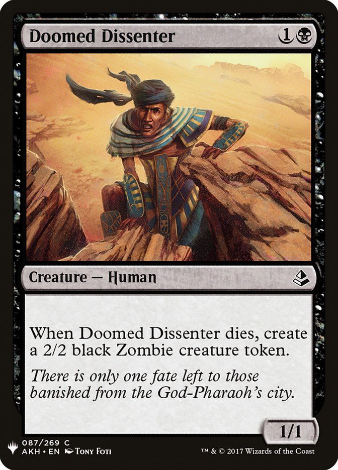 Doomed Dissenter [Mystery Booster] | Black Swamp Games