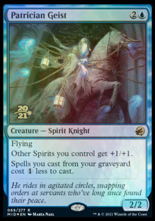 Patrician Geist [Innistrad: Midnight Hunt Prerelease Promos] | Black Swamp Games