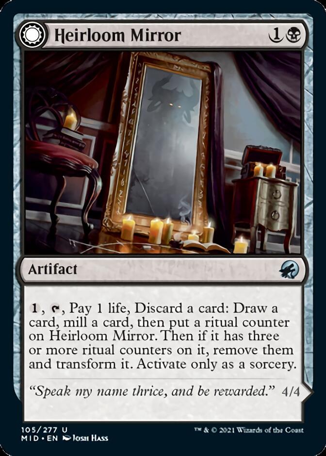 Heirloom Mirror // Inherited Fiend [Innistrad: Midnight Hunt] | Black Swamp Games