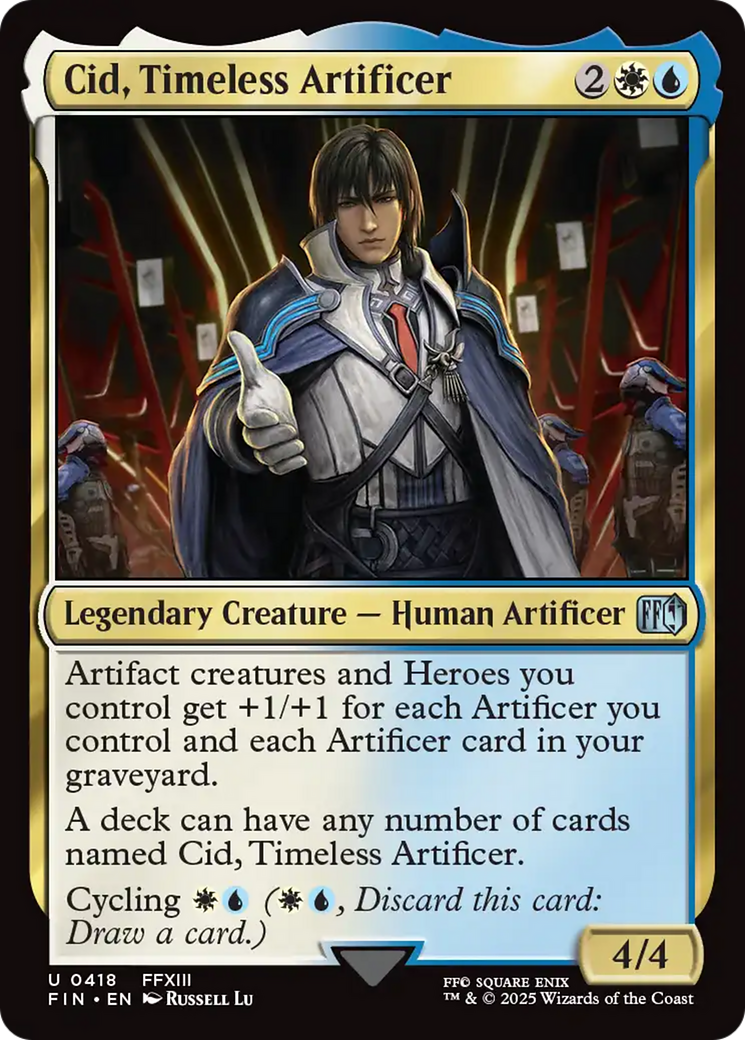 Cid, Timeless Artificer (0418) [FINAL FANTASY] | Black Swamp Games