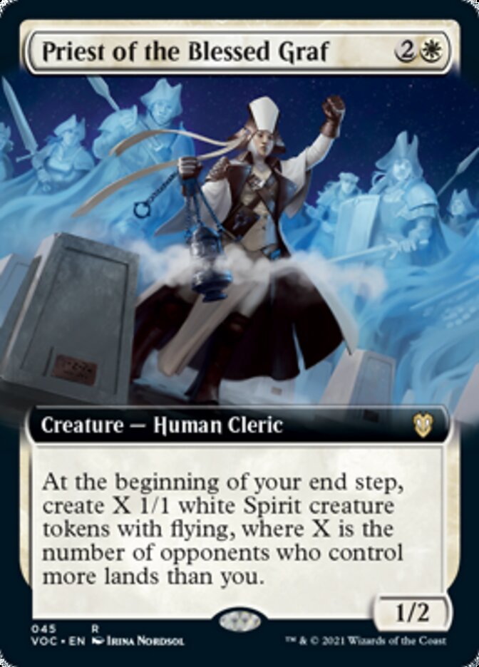 Priest of the Blessed Graf (Extended Art) [Innistrad: Crimson Vow Commander] | Black Swamp Games