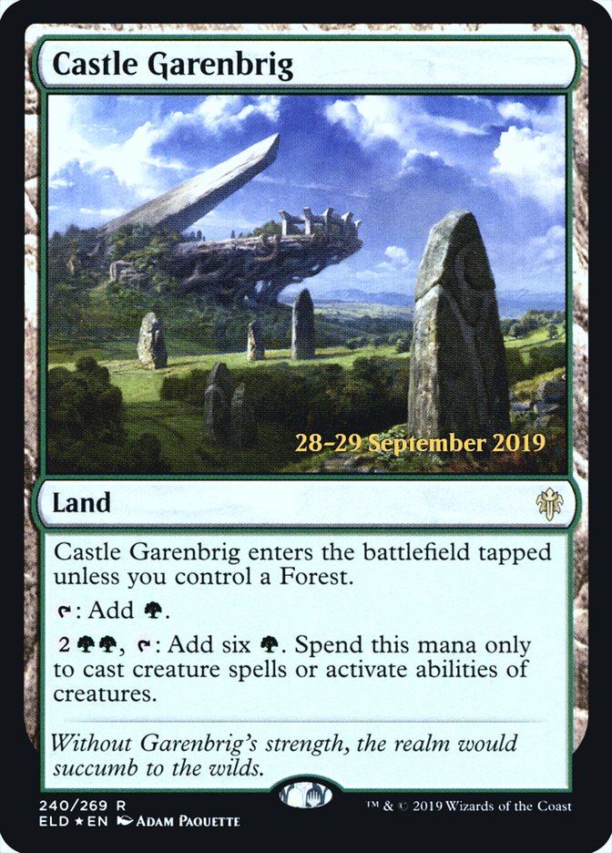 Castle Garenbrig [Throne of Eldraine Prerelease Promos] | Black Swamp Games