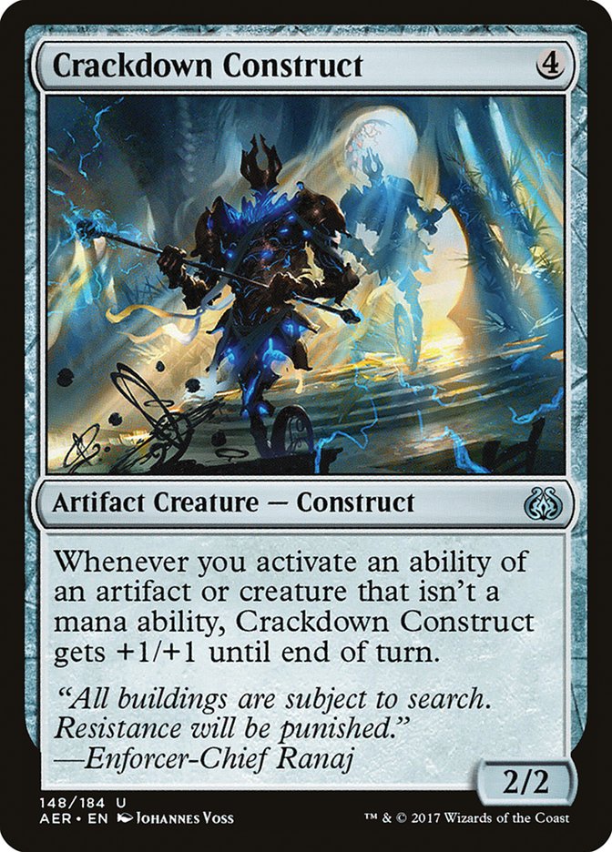 Crackdown Construct [Aether Revolt] | Black Swamp Games