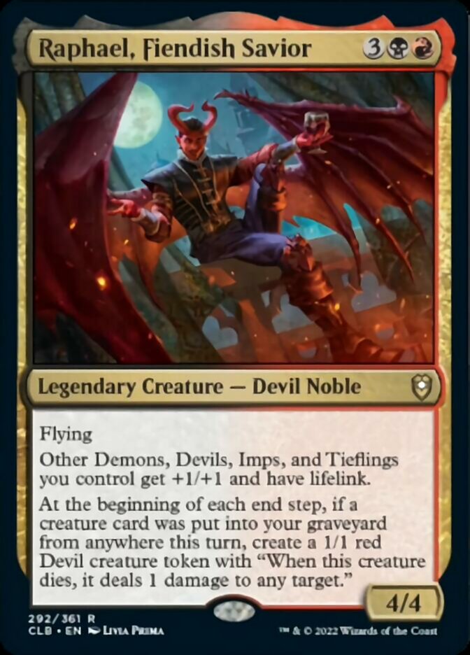 Raphael, Fiendish Savior [Commander Legends: Battle for Baldur's Gate] | Black Swamp Games