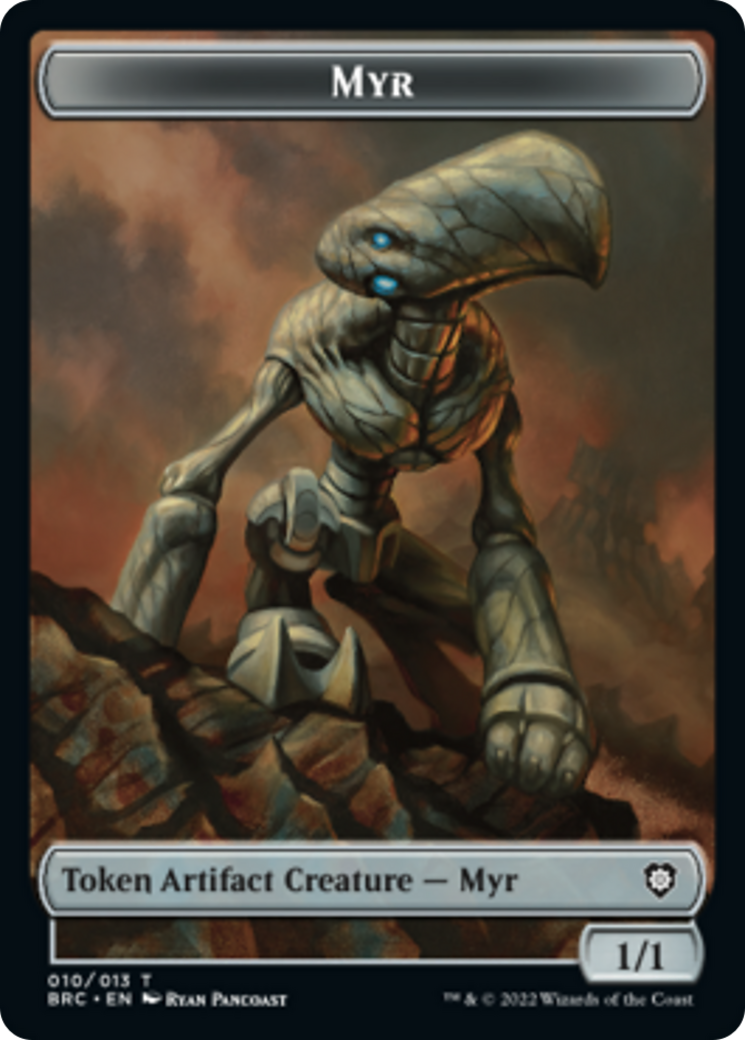 Myr // Servo Double-Sided Token [The Brothers' War Commander Tokens] | Black Swamp Games