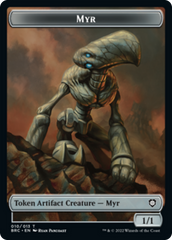 Myr // Thopter (010) Double-Sided Token [The Brothers' War Commander Tokens] | Black Swamp Games